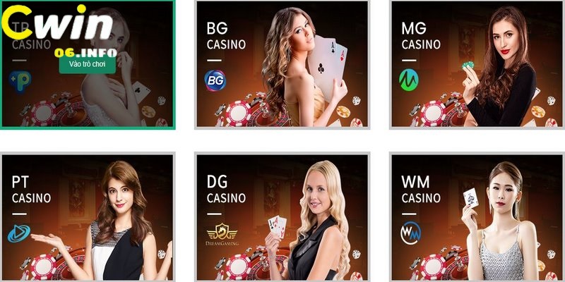 Sảnh cược uy tín cung cấp đa dạng trong casino online